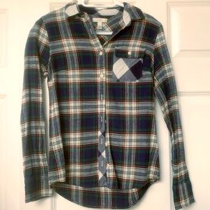 J. Crew women’s flannel shirt size 0